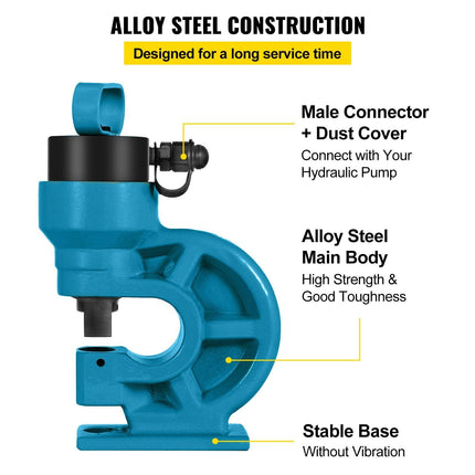 CH-60 Hydraulic Hole Punching Tool 31T Hole Digger Force Puncher Smooth Hole Puncher for Iron Plate Copper Bar Aluminum Stainless Steel.