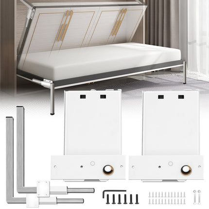 DIY Murphy Bed Springs Mechanism Hardware Kit Horizontal for Twin Size Bed.