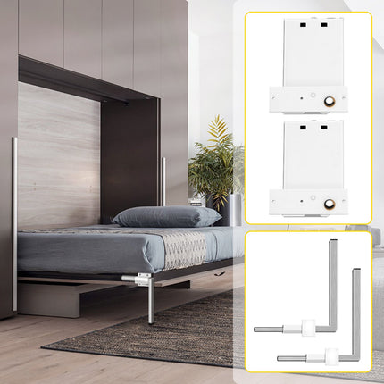DIY Murphy Bed Springs Mechanism Hardware Kit Horizontal for Twin Size Bed.