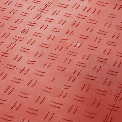 Garage Tiles Interlocking, 12 x 12 x 0.53 inch 25 Pack Garage Floor Covering Tiles, Non-Slip Double-Sided Texture Garage Flooring Tiles, for Garages, Basements, Repair Shops, Red.