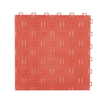 Garage Tiles Interlocking 12x12 in 50 Pack Garage Flooring Tiles Red.