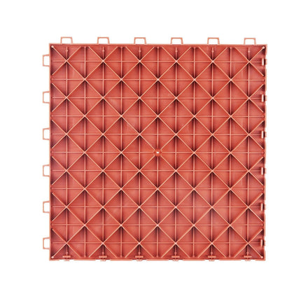 Garage Tiles Interlocking 12x12 in 50 Pack Garage Flooring Tiles Red.