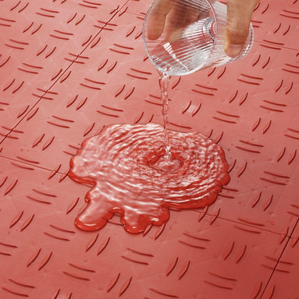 Garage Tiles Interlocking 12x12 in 50 Pack Garage Flooring Tiles Red.