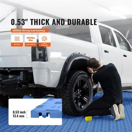 Garage Tiles Interlocking 12x12 in 25 Pack Garage Flooring Tiles Blue.