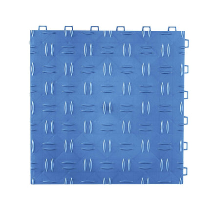 Garage Tiles Interlocking 12x12 in 25 Pack Garage Flooring Tiles Blue.