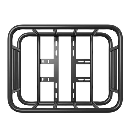 Rear Bike Basket, Medium Bicycle Basket with Cargo Net, Liner & Waterproof Cover, Heavy Duty Bike Back Basket for Adult Women/Men Carrying Dogs, Pets, Fruit & Grocery, Mounting Tools Included.