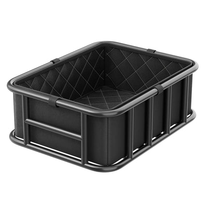 Rear Bike Basket Large Bicycle Basket with Cargo Net Rainproof Cover Liner.
