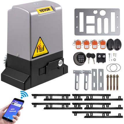 Sliding Gate Opener Automatic Sliding Gate 1800 KG 4 Remote & APP Control.