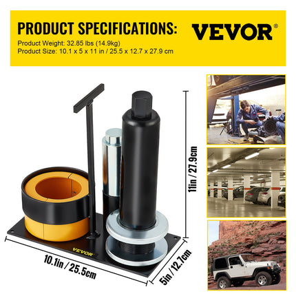 Carrier & Pinion Bearing Puller, Compatible with Dana 30, 40, 60, 70, Ford 9\" Bearings, Pinion Puller Tool with 2 Clamshells, 45# Steel Clamshell Carrier Bearing Puller for Auto Repair.