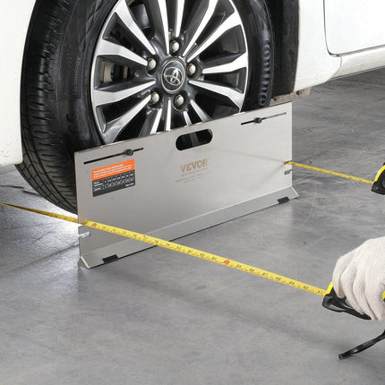 Wheel Alignment Tool, 2-Pack Alignment Tool Toe Plates, Stainless Steel Toe Angle Measurement Tool Plate, 4 Alignment Rods and Magnetic Slots, Includes Measuring Tapes & Conversion Chart.