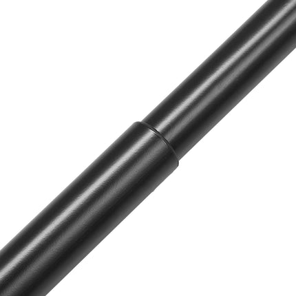 Double Rod Curtain Rods, 36-72 inches(3-6ft) Adjustable Length, Black Double Curtain Rods with Round Finials, 1" and 3/4" Diameter, Double Window Drapery Rod for Sheer and Blackout Curtains.