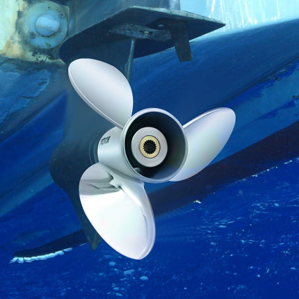 Outboard Propeller, Replace for OEM 3860709, 3-Blade 14.5\" x 21\" Pitch Steel Boat Propeller, Compatible with Volvo Penta SX Drive All Models, with 19 Tooth Splines, RH.