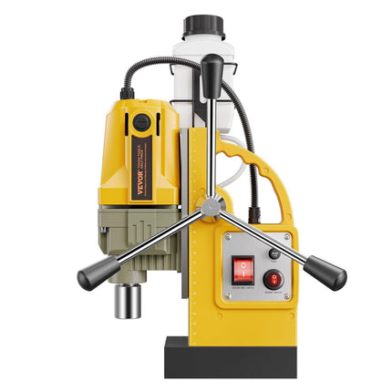 Magnetic Drill, 1400W Motor 1.6 in Boring Diameter, 2810 lbf Portable Electric Mag Drill Press, with 11 Coring Bits, 800 RPM Speed, Drilling Machine for Metal Surface, Home Improvement Industry.
