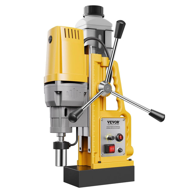 Magnetic Drill, 1400W Motor 2 in Boring Diameter, 2922 lbf Portable Electric Mag Drill Press, 0-750 RPM Variable Speed, Drilling Machine for Metal Surface, Industrial and Home Improvement.