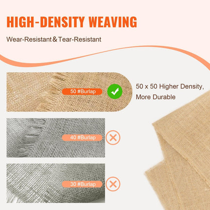 Burlap Fabric Roll Burlap Tree Wrap 914 mm x 45.7 m for Crafts & Plants.