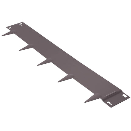 Steel Landscape Edging, 5-pack Steel Garden Edging Borders, 39" L x 5" H Strips, Hammer-in Edging Border, Bendable Metal Landscape Edging for Yard, Garden, Lawn, 3.15" Spike Height, Rustic Brown.