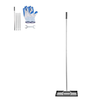 254 x 430 mm Lawn Leveling Rake 1980 mm Adjustable Handle for Yard Golf Court.