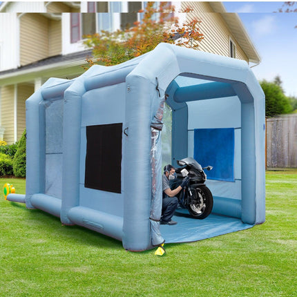 VEVOR Inflatable Spray Booth Car Paint Tent 13x10x9ft Filter System Blower 950W.