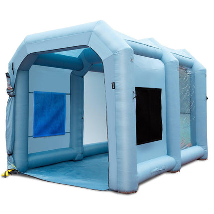 VEVOR Inflatable Spray Booth Car Paint Tent 13x10x9ft Filter System Blower 950W.