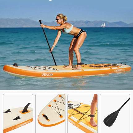 Inflatable Stand Up Paddle Board, 3.53m x 89cm x 15cm Wide Ultra-Light SUP Paddleboard, All Accessories Included, Pump, Paddle, Fin, Backpack, Ankle Leash, Strap, Non-slip Deck for Youth, Adults.