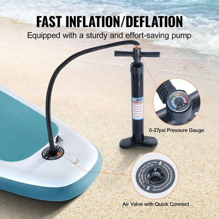 Inflatable Stand Up Paddle Board, 152 mm Wide SUP Paddleboard, with Board Accessories, Pump, Paddle, Fin, Phone Bag, Backpack, Ankle Leash, Repair Kit, Non-slip Deck for Youth & Adults.