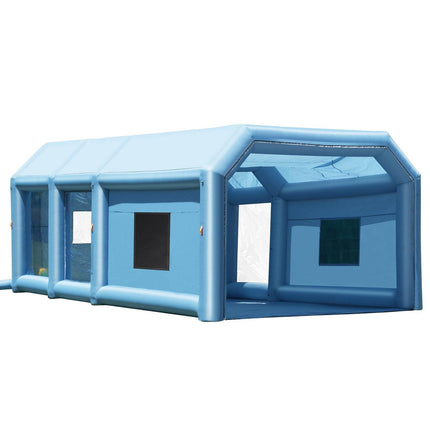 Inflatable Paint Booth 27.9x15.7x10.8ft Inflatable Spray Booth 950W+750W.