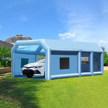Inflatable Paint Booth 27.9x15.7x10.8ft Inflatable Spray Booth 950W+750W.
