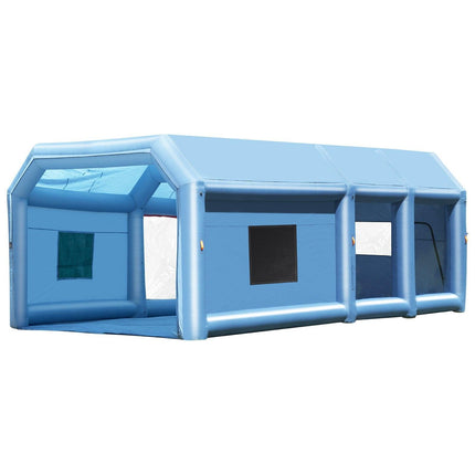 Inflatable Paint Booth 27.9x15.7x10.8ft Inflatable Spray Booth 950W+750W.