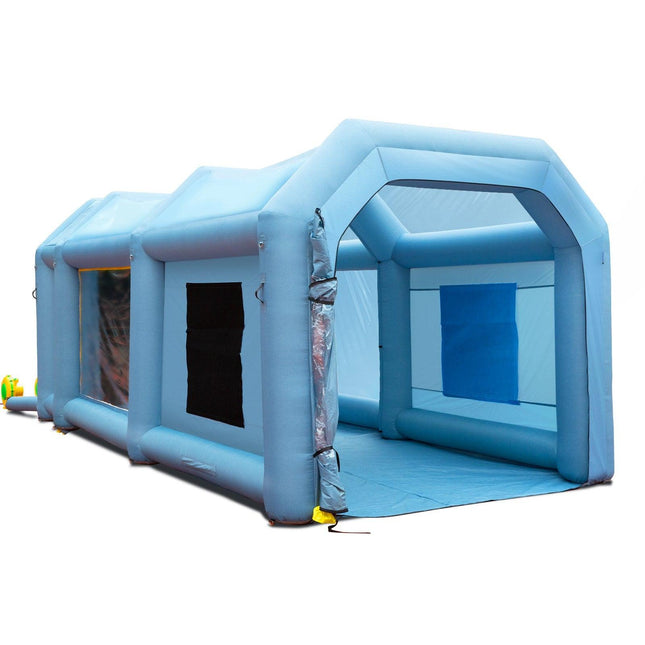 Inflatable Spray Booth Car Paint Tent 20x10x8ft Filter System 2 Blowers.