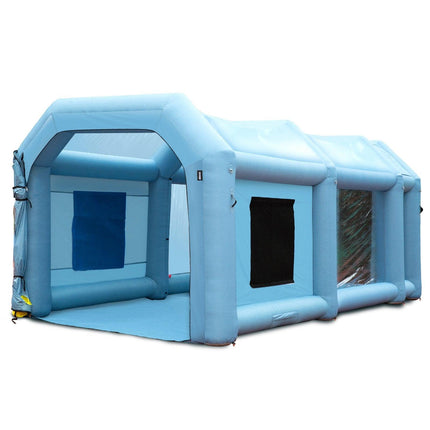 Inflatable Spray Booth Car Paint Tent 20x10x8ft Filter System 2 Blowers.