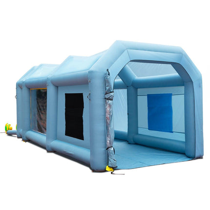 Inflatable Spray Booth Car Paint Tent 20x10x8ft Filter System 2 Blowers.
