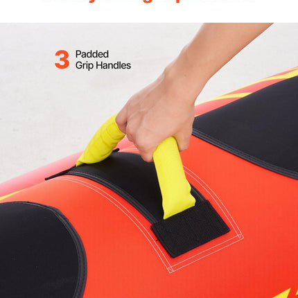 Towable Tubes for Boating 1-3 Riders Inflatable Boat Tubes Towables 510lbs.