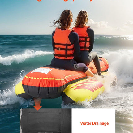 Towable Tubes for Boating 1-3 Riders Inflatable Boat Tubes Towables 510lbs.