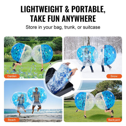 Inflatable Bumper Ball 1-Pack, 5FT/1.5M Body Sumo Zorb Balls for Teen & Adult, 0.8mm Thick PVC Human Hamster Bubble Balls for Outdoor Team Gaming Play, Bumper Bopper Toys for Garden, Yard, Park.