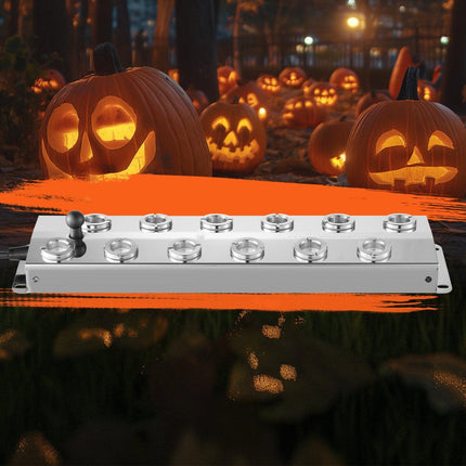 Ultrasonic Mist Maker 12 Head, 9000mL/H Ultrasonic Fogger, Mist Maker with 300W IP67 Waterproof Power Supply, Buoy, Replacement Discs, for Pond, Garden, Rockery, Greenhouse, Halloween Decoration.