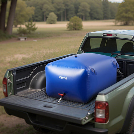 Water Storage Bladder 400L Large Capacity Water Bag, Portable & Collapsible Soft Waters Container, Leakproof & Tear-Resistant PVC Emergency Waters Storage Tank for RV Truck & Outdoor Use.