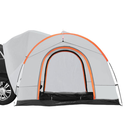 SUV Camping Tent, 8'-8' SUV Tent Attachment for Camping with Rain Layer and Carry Bag, PU2000mm Double Layer Truck Tent, Accommodate 6-8 Person, Rear Tent for Van Hatch Tailgate.