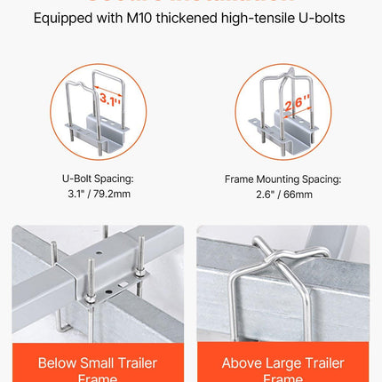 Boat Trailer Guide, 1016mm Adjustable Design Trailer Guide Poles, 2PCS High-Hardness Steel Trailer Guide-Ons, Trailer Guides with PVC Pipe Posts, for Ski Boat, Fishing Boat or Sailboat Trailer.