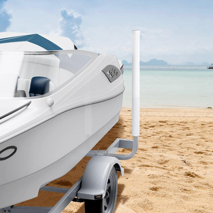Boat Trailer Guide, 1016mm Adjustable Design Trailer Guide Poles, 2PCS High-Hardness Steel Trailer Guide-Ons, Trailer Guides with PVC Pipe Posts, for Ski Boat, Fishing Boat or Sailboat Trailer.