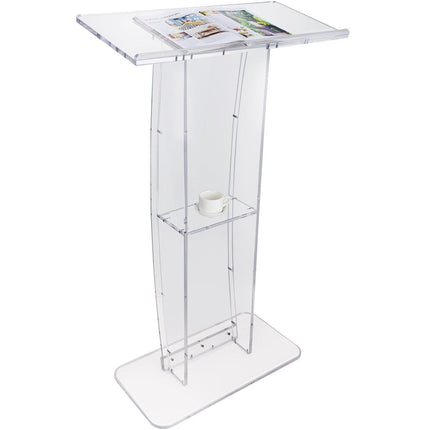 VEVOR Clear Acrylic Podium — 47".