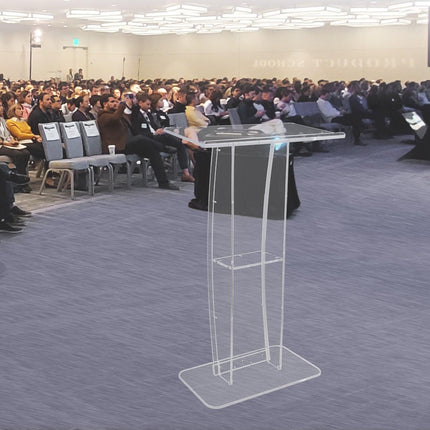 VEVOR Clear Acrylic Podium — 47".