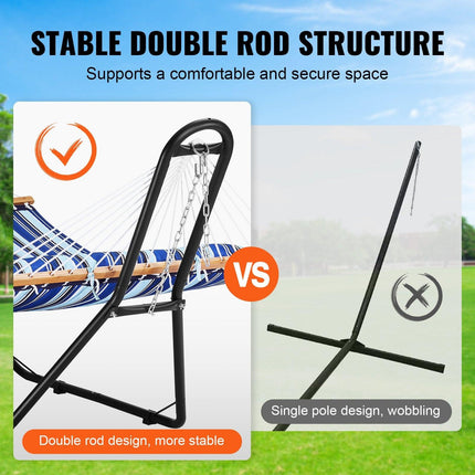 Steel Hammock Stand 450lbs Capacity Hammock Frame Fits 6.9-12.8ft Hammocks.
