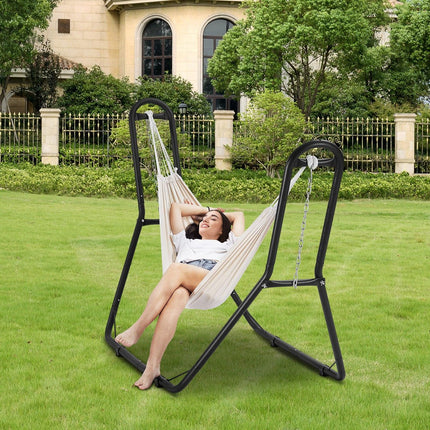 Steel Hammock Stand 450lbs Capacity Hammock Frame Fits 6.9-12.8ft Hammocks.