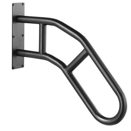 Handrails for Outdoor Steps, 29" Length Wall Mount Safety Railings for 1-3 Steps, U-Shaped Handrail with Matte Black Finished, Stair Handrails for Kids, Elderly, Pregnant Women, Disabled.