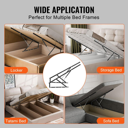 Bed Lift 59x71 in Compatible Bed Size 154 lbs Load DIY Wall Bed Hardware.