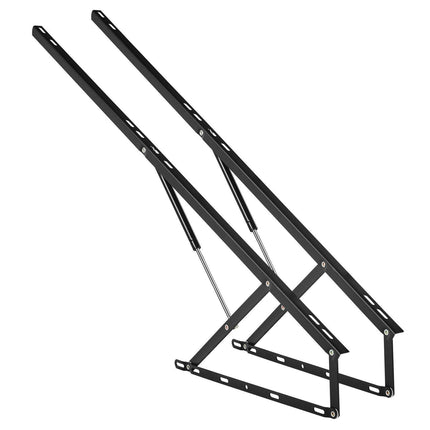 Bed Lift, 1500x2000mm Compatible Extra-large Size 140kg Load Bearing, DIY Wall Bed Mechanical Hardware Kit Vertical Deluxe, Pneumatic Lever Heavy Duty Support, Folding for Guestroom.