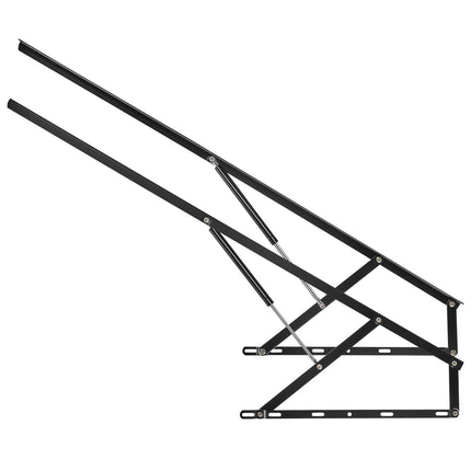 Bed Lift, 1500x2000mm Compatible Extra-large Size 140kg Load Bearing, DIY Wall Bed Mechanical Hardware Kit Vertical Deluxe, Pneumatic Lever Heavy Duty Support, Folding for Guestroom.