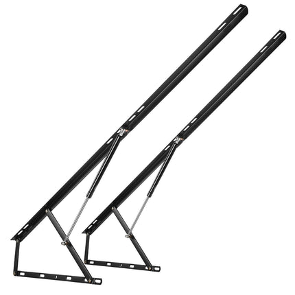 Bed Lift, 1500x2000mm Compatible Extra-large Size 140kg Load Bearing, DIY Wall Bed Mechanical Hardware Kit Vertical Deluxe, Pneumatic Lever Heavy Duty Support, Folding for Guestroom.