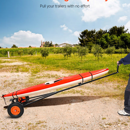 420lbs Boat Trailer Dolly Mover Adjustable Length with 15.7 in Pneumatic Tires.