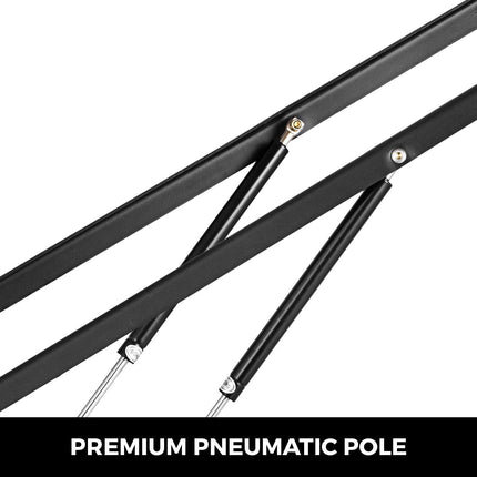 Pair of 5FT Pneumatic Mechanism Heavy Duty Gas Spring Kit for Box Bed Sofa Storage Space Saving DIY Project Lifter Lift Up Hardware Black.